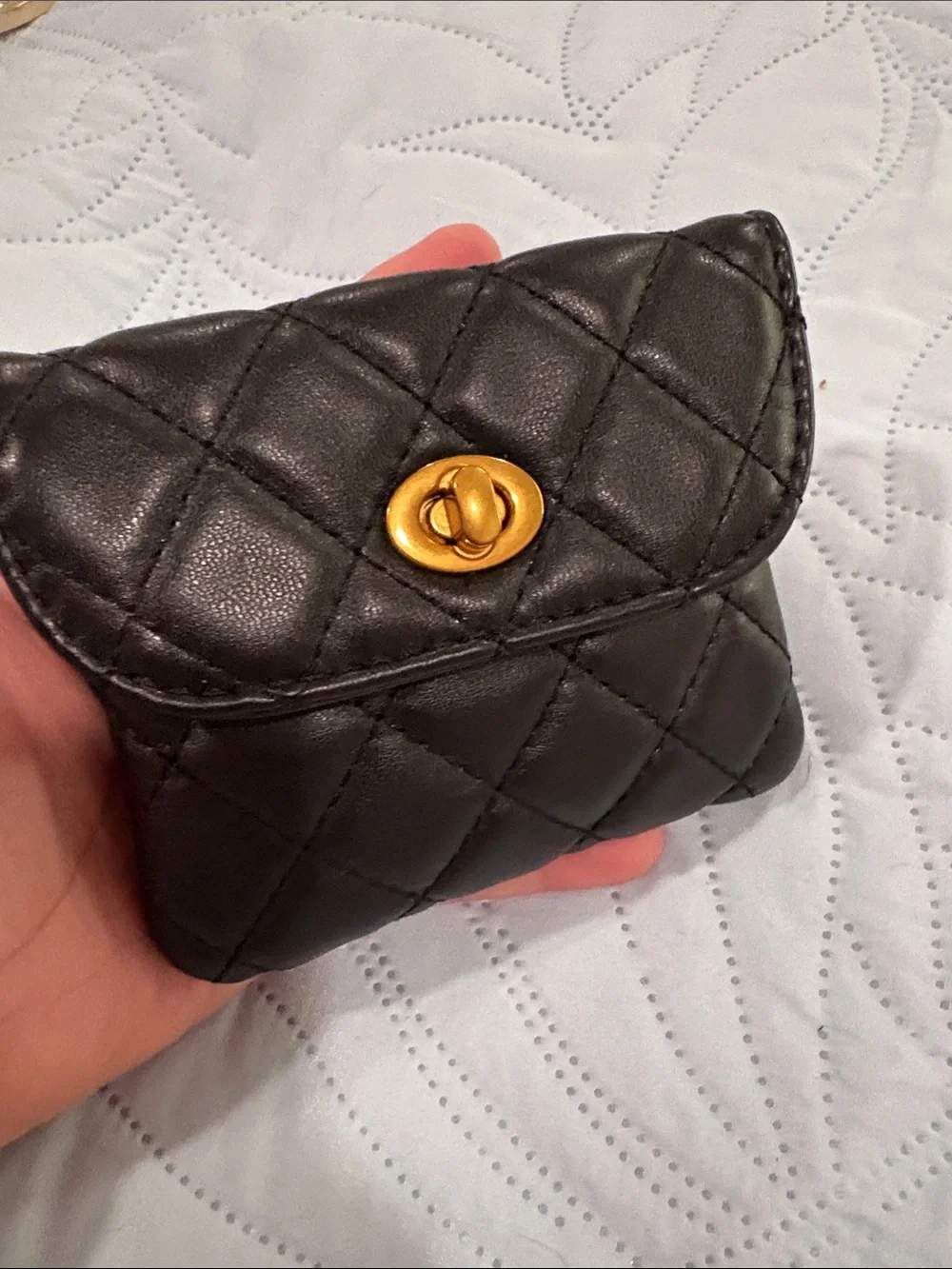 vintage gold mesh coin purse